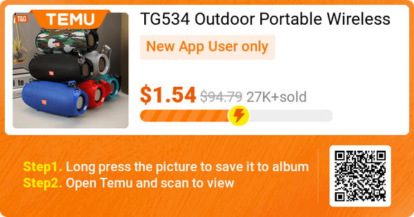TG534 Outdoor Portable Wireless Stereo Speaker With Dual Speakers, Waterproof Design,
