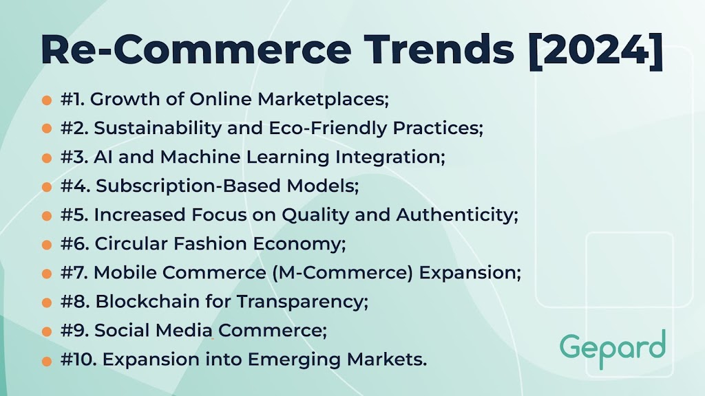 Top 10 Re-Commerce Trends in 2024
