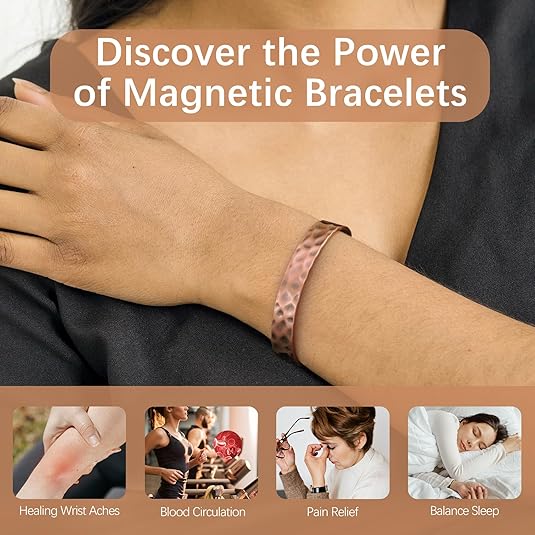 Magnetic Copper Bracelets for Women,Magnetic Bracelets 100% Copper Cuf – MediaEclat.store