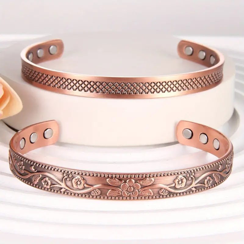 Solid Copper Magnetic Cuff Bracelets – MediaEclat.store