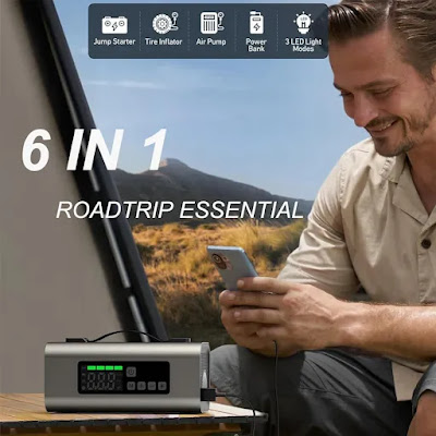 Jump Starter With Air Compressor And Air Pump, 2500A Battery Jump Star – MediaEclat.store